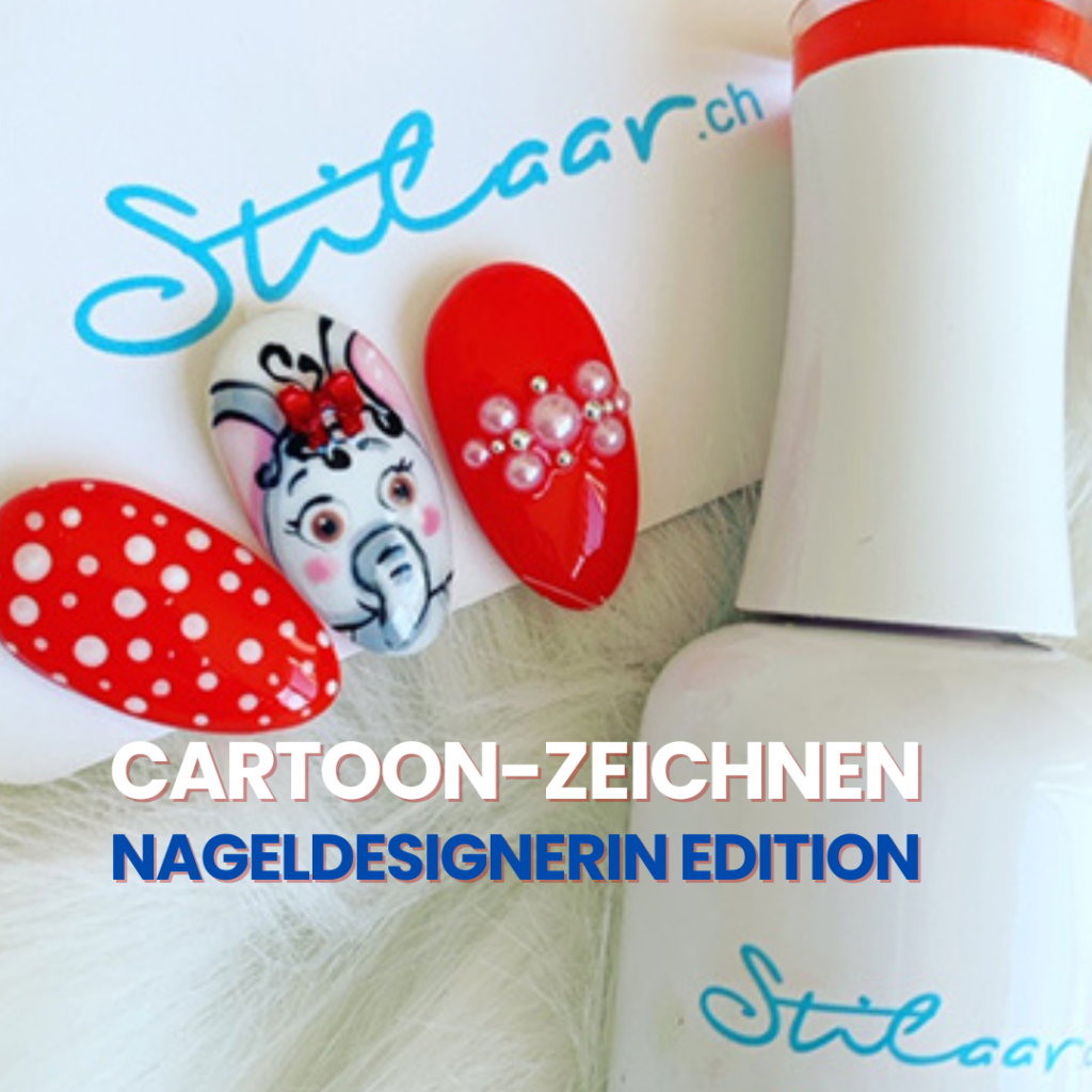 elefante auf den nägel mega süsses Nageldesign für den sommer.