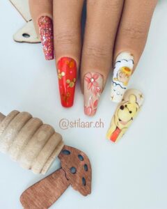 Winni Pooh Nageldesign 2023
