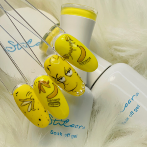 lisa simpson nageldsign in gelb und wasser sticker für nägel